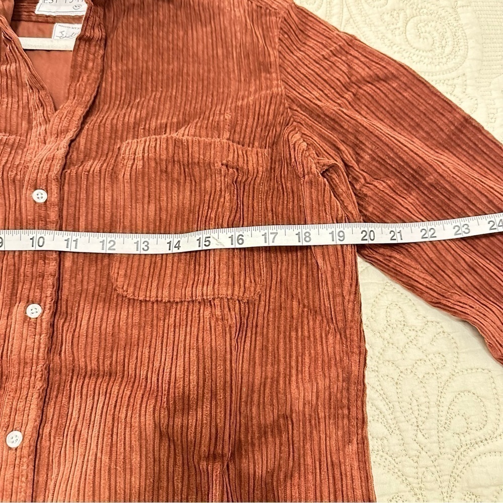 NWT Frank & Eileen Eileen Button-Up Shirt in Toffee, size XS - Picture 10 of 10